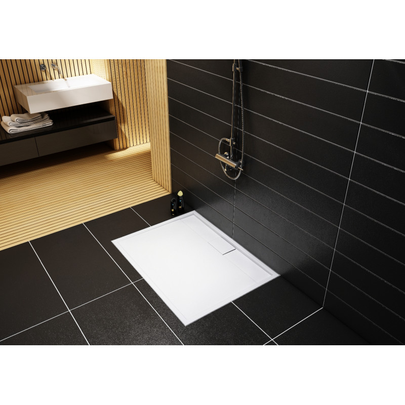 Schedline Brodzik kompozytowy Stabilsound Plus® Charis 90x120x5 cm, prostokątny, Gwarancja 15 lat