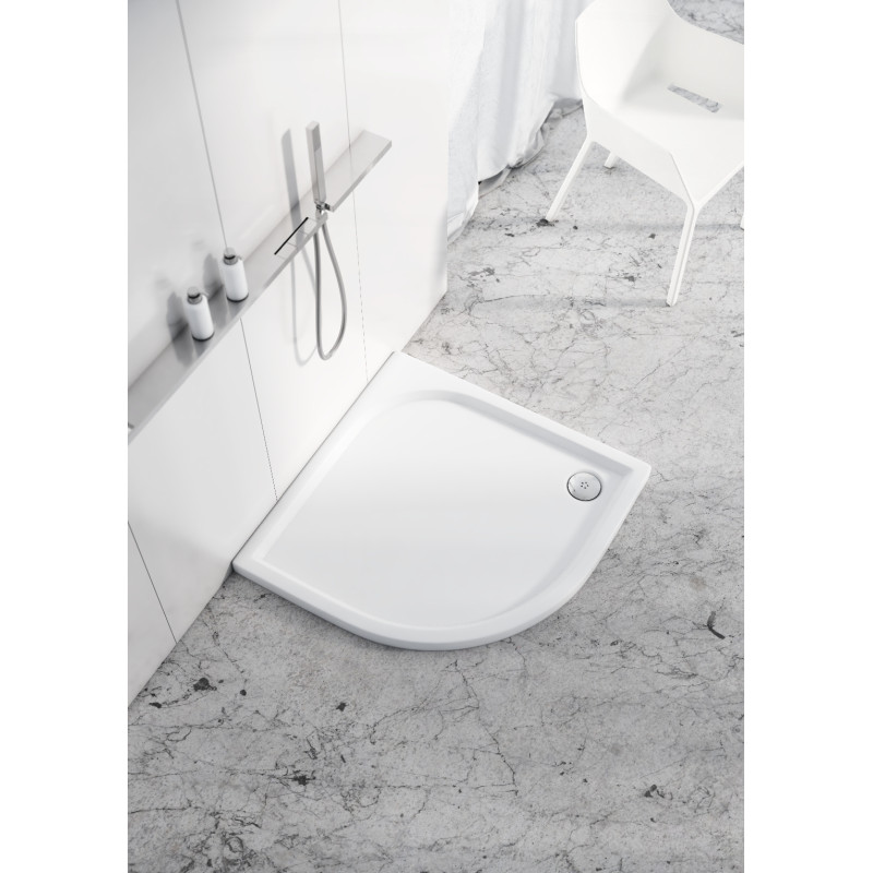 Schedline Brodzik kompozytowy Stabilsound Plus® Canes 80x80x5 cm R55, półokrągły, Gwarancja 15 lat