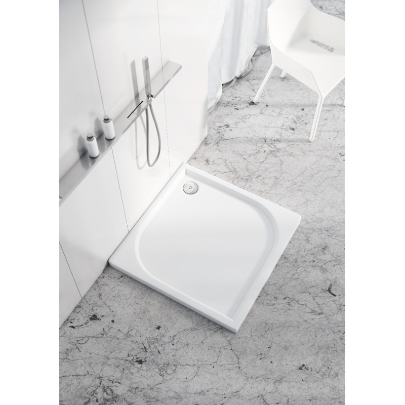 Schedline Brodzik kompozytowy Stabilsound Plus® Canes 90x90x5 cm, kwadratowy, Gwarancja 15 lat