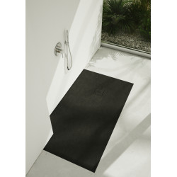 Schedline Brodzik kompozytowy Stabilsound Plus® Protos Black Stone 90x140x3,5cm, prostokątny, Gwarancja 15 lat