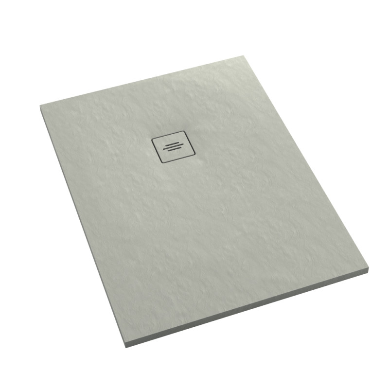 Schedline Brodzik kompozytowy Stabilsound Plus® Protos Cement Stone 70x100x3,5 cm, prostokątny, Gwarancja 15 lat