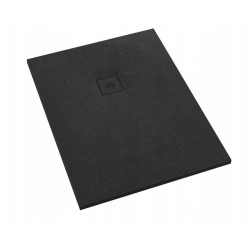 Brodzik prostokątny kompozytowy Schedline PROTOS Black Stone 140x70