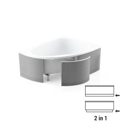 Obudowa uniwersalna do wanien prostokątnych (max 200x100x60 cm) i półokrągłych (max 290x60 cm)