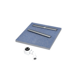 Brodzik podpytkowy Stabilsound Plus® Esco-Line 90x90x5/12,5 cm, kwadratowy