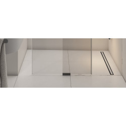 Odpływ liniowy Slight Line Black 60x3,5x9,5 cm z maskownicą Slight-Plate Black