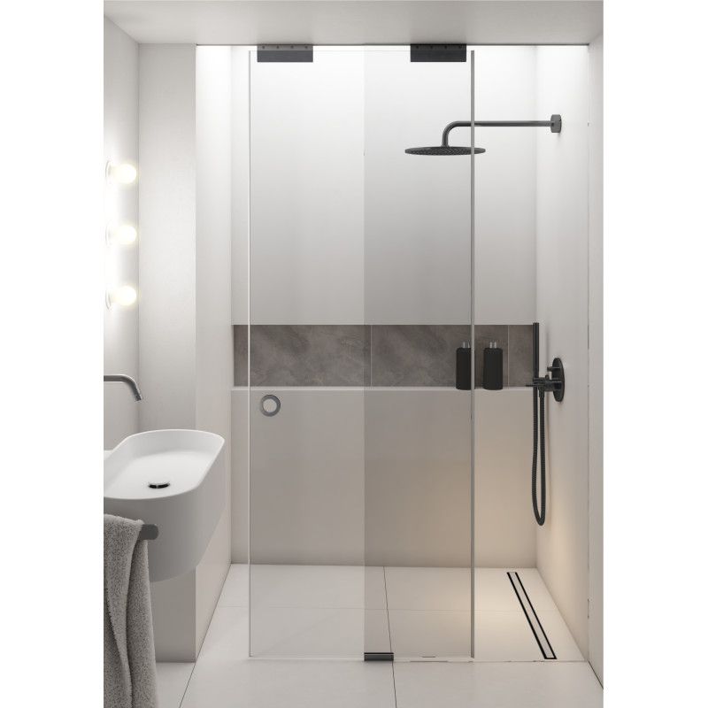 Odpływ liniowy Slight Line Black 70x3,5x9,5 cm z maskownicą Slight-Plate Black