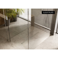 Odpływ liniowy Slight Line 90x3,5x9,5 cm z maskownicą Slight-Plate