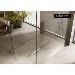 Odpływ liniowy Slight Line 70x3,5x9,5 cm z maskownicą Slight-Steel