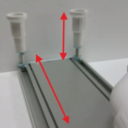 Odpływ liniowy Slight Line 70x3,5x9,5 cm z maskownicą Slight-Stamp