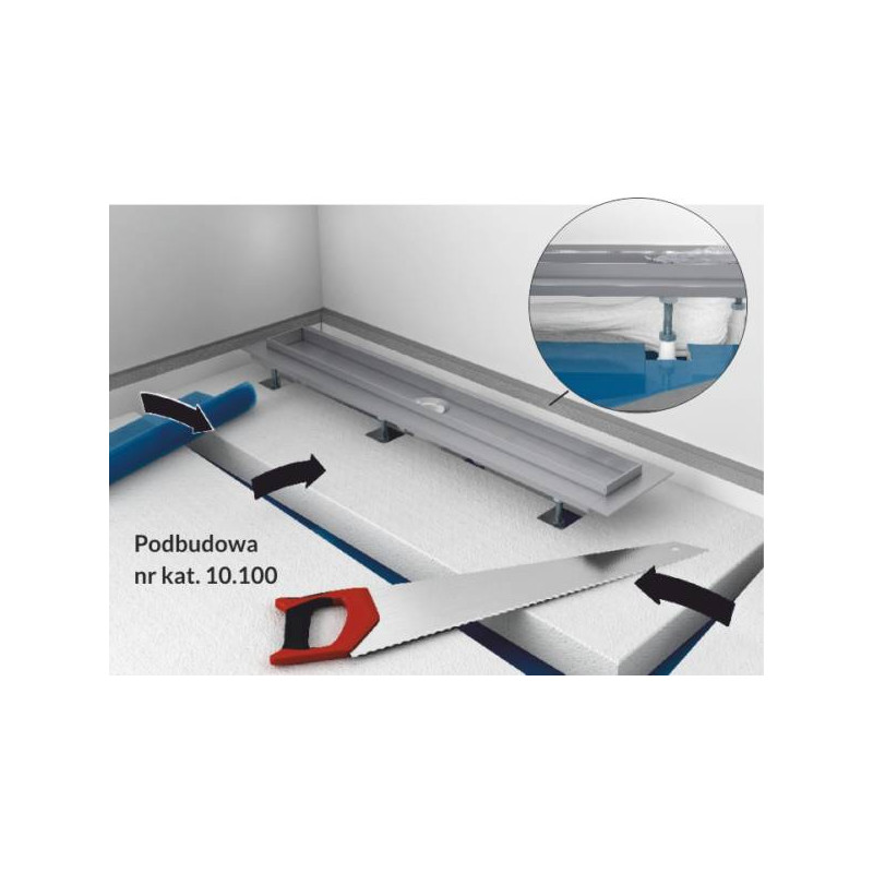 Podbudowa montażowa Stabilsound Plus® 140x100x8 cm