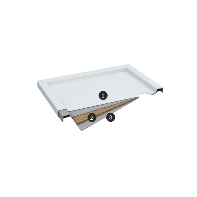 Schedline Brodzik akrylowy Sharper 80x80x4,5 cm, kwadratowy, Gwarancja 7 lat