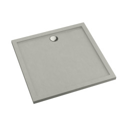 Schedline Brodzik akrylowy Sharper Cement Stone 90x90x4,5 cm, kwadratowy, Gwarancja 7 lat