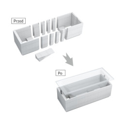 Nośnik Stabilsound Plus® Sonaria 140-180x70-80x61 cm, prostokątny