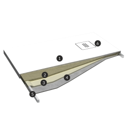 Schedline Brodzik kompozytowy Stabilsound Plus® Protos Cashemere Stone 100x100x3,5 cm, kwadratowy, Gwarancja 15 lat