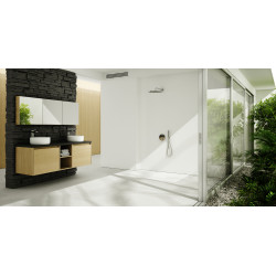 Schedline Brodzik kompozytowy Stabilsound Plus® Protos White Stone 90x180x4 cm, prostokątny, Gwarancja 15 lat