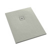 Schedline Brodzik kompozytowy Stabilsound Plus® Protos Cement Stone 100x120x3,5 cm, prostokątny, Gwarancja 15 lat