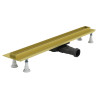 Odpływ liniowy Slight Line Low Gold 100x3,5x6,5 cm z maskownicą Slight-Plate Gold
