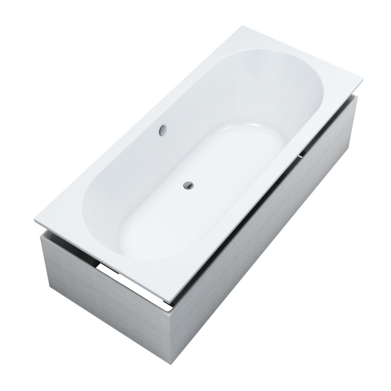 wanna akrylowa Standard Plus Celicia SET 170x75x57 cm, prostokątna z nośnikiem