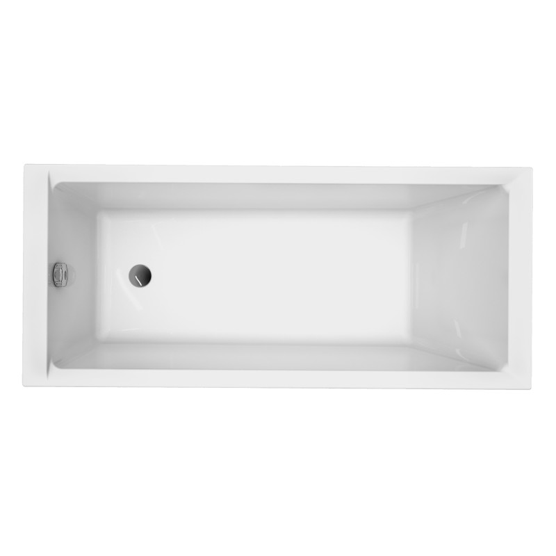 Cersanit Wanna Prostokątna Balinea 160X70 z białą Obudową i Syfonem