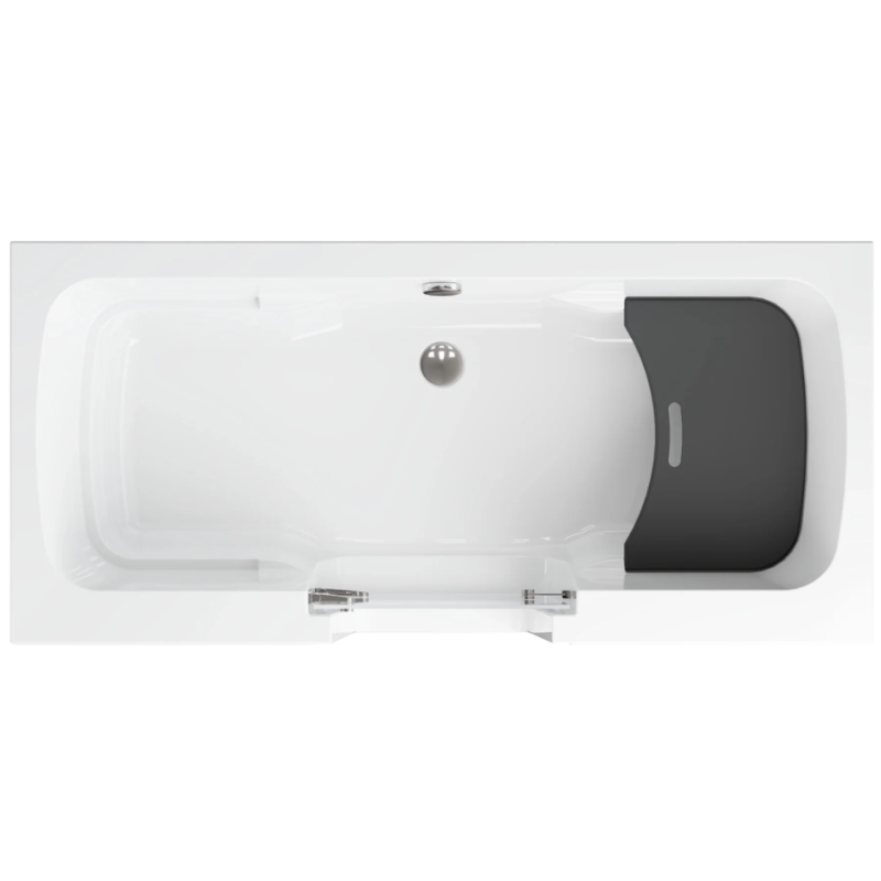 Wanna z drzwiami dla osób starszych Polimat OVI 160x75 lewa bez obudowy