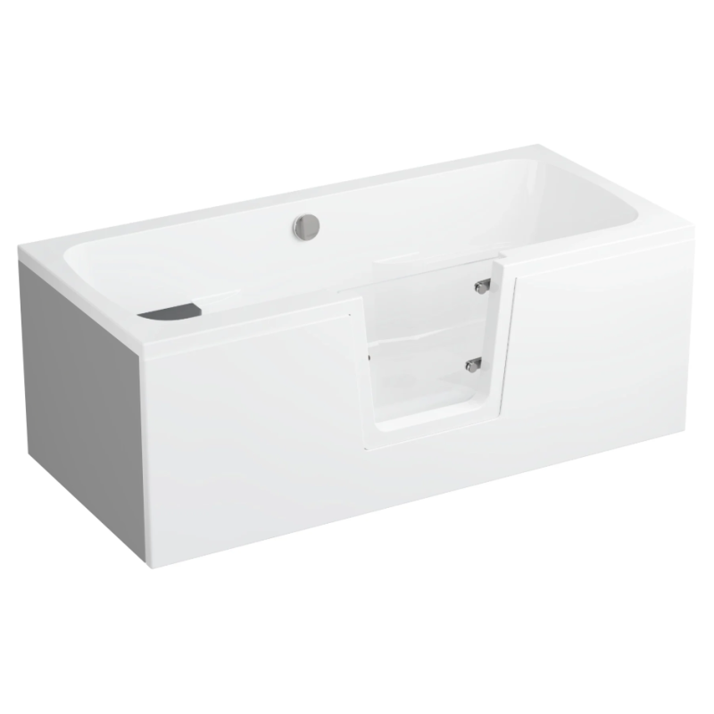 Wanna z drzwiami dla osób starszych Polimat OVI 160x75 lewa + panel przedni