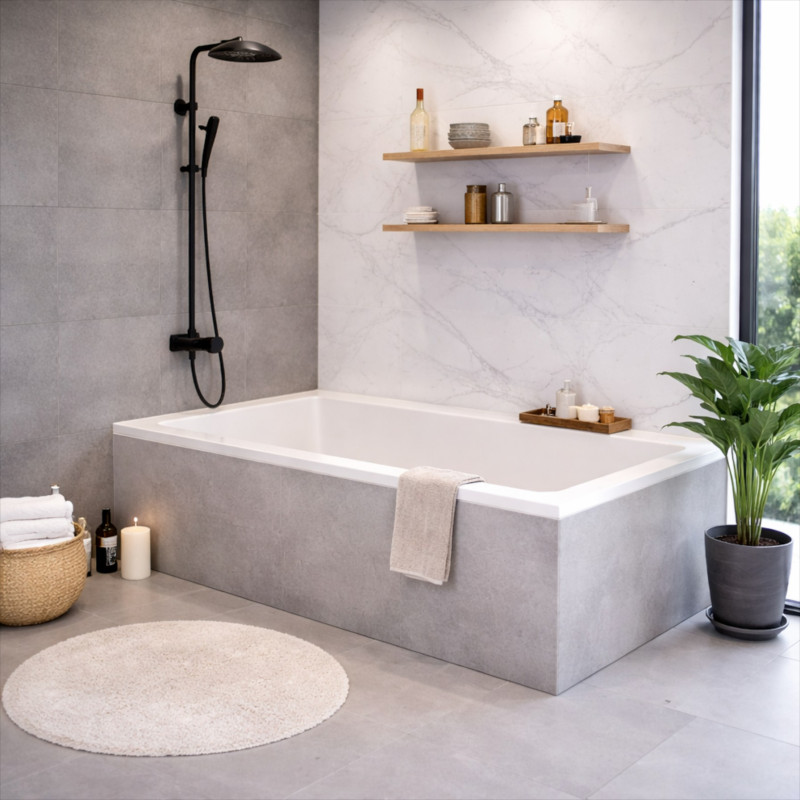 Cersanit Wanna Prostokątna Balinea 160X70 z Syfonem