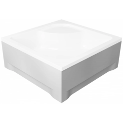 Polimat Brodzik kwadratowy głęboki Tenor 90x90 z Syfonem
