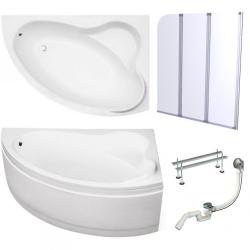 Wanna 160x100 Ada prawa + Obudowa + Parawan + Syfon