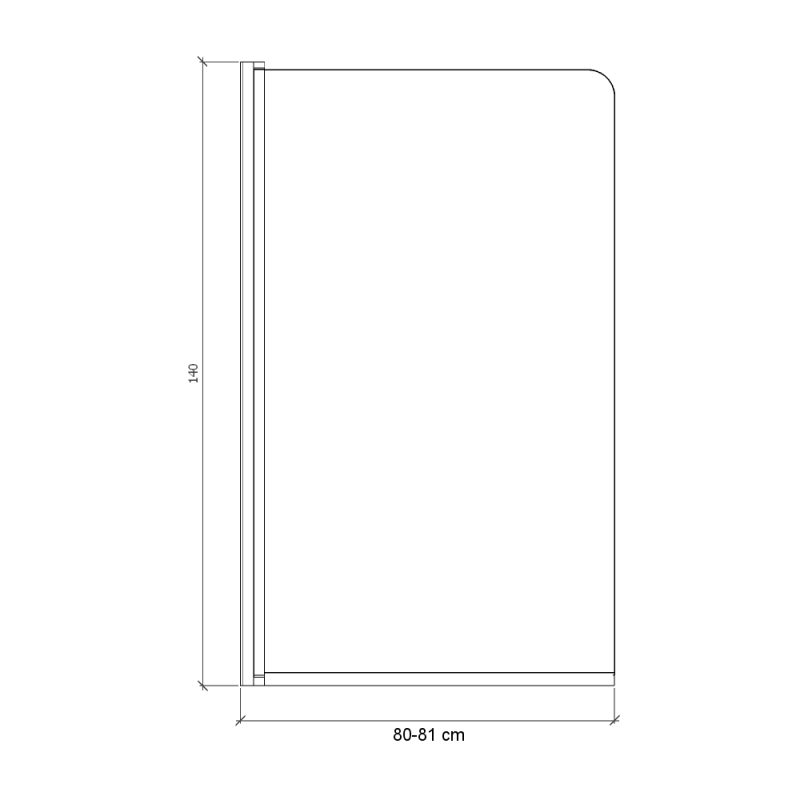 Wanna Akrylowa Besco 140x70 - Nowoczesny Design z Parawanem