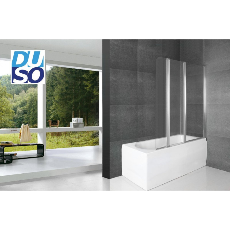 Nowoczesna Wanna Akrylowa Besco 160x70 z Eleganckim Parawanem