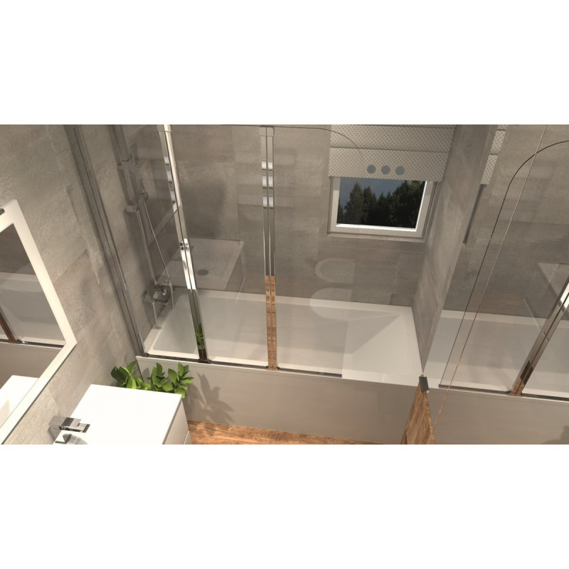 Nowoczesna Wanna Besco 170x70 z Parawanem - Styl i Wygoda w Twojej Łazience!