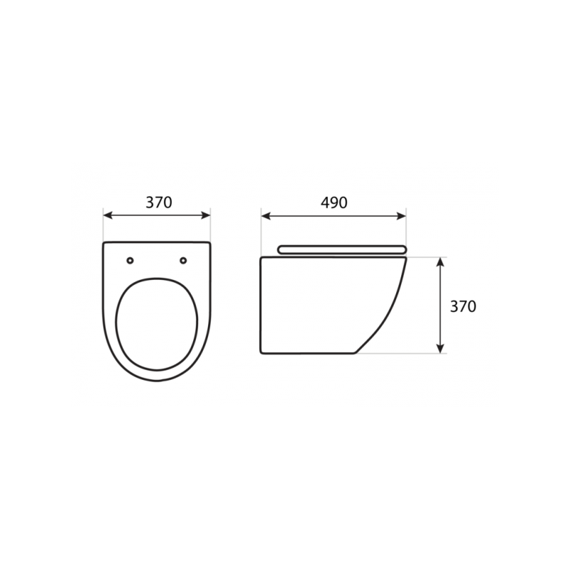Zestaw WC i Bidet Sinto LAVITA Premium – Wisząca Miska Bezkrawędziowa, Spłukiwanie Wirowe, Bidet Wiszący, Nowoczesne Wzornictwo