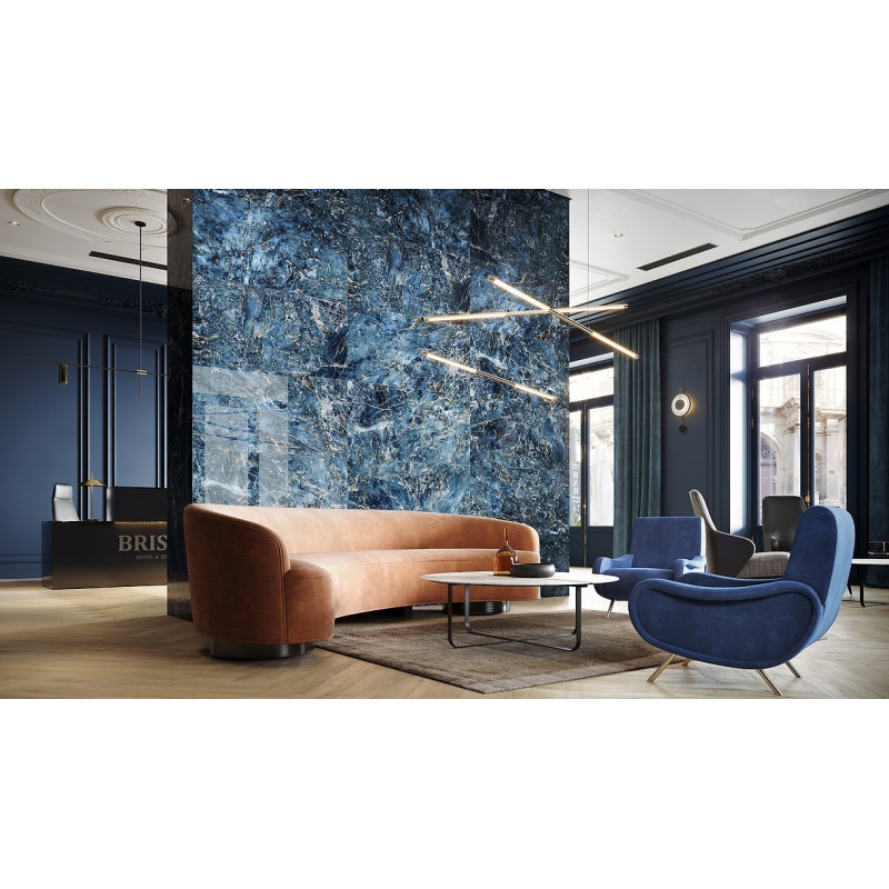 Opoczno Płytka gresowa 60x120 Color Crush Polished niebieska gat. I