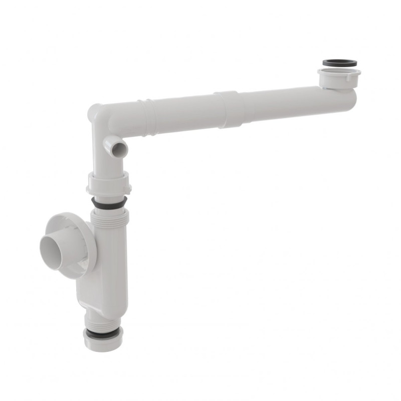 Syfon Umywalkowy Premium 2w1 – Regulowany, Oszczędza Przestrzeń!