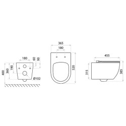 Ekskluzywna wisząca miska WC Sinto Grande 2.0 - Nowoczesność i wygoda w jednym!