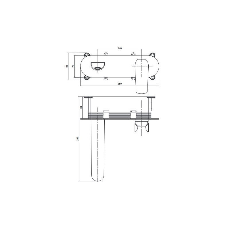 Cersanit City bateria chromowana