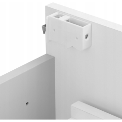 ASTOR szafka stojąca z umywalką BRYZA 51cm biała 3 szuflady uchwyty chrom