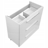 ASTOR szafka stojąca z umywalką BRYZA 81cm biała 3 szuflady uchwyty chrom