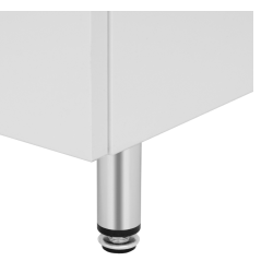 ASTOR szafka stojąca z umywalką BRYZA 51cm biała 3 szuflady uchwyty chrom