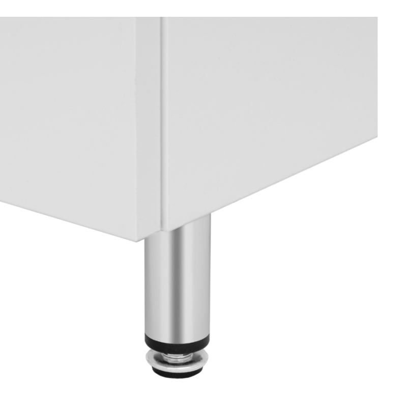 ASTOR szafka stojąca z umywalką BRYZA 51cm biała 3 szuflady uchwyty chrom