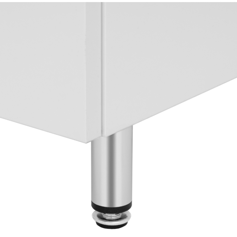 ASTOR szafka stojąca z umywalką BRYZA 61cm biała 3 szuflady uchwyty chrom