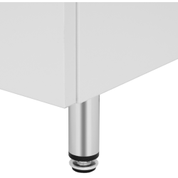 ASTOR szafka stojąca z umywalką BRYZA 81cm biała 3 szuflady uchwyty chrom