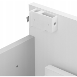 ASTOR szafka stojąca z umywalką BRYZA 61cm biała 3 szuflady uchwyty chrom