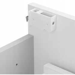 ASTOR szafka stojąca z umywalką BRYZA 81cm biała 3 szuflady uchwyty chrom