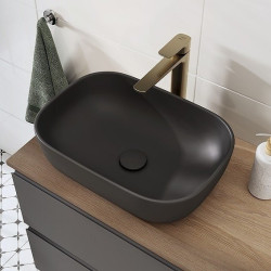 Cersanit ceramiczna MODUO 50 prostokątna antracyt