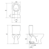 Kompakt WC Cersanit Arteco 683 CleanOn