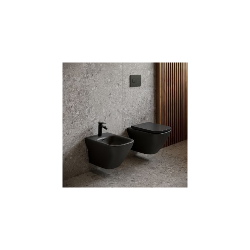 Cersanit Larga oval bidet antracyt