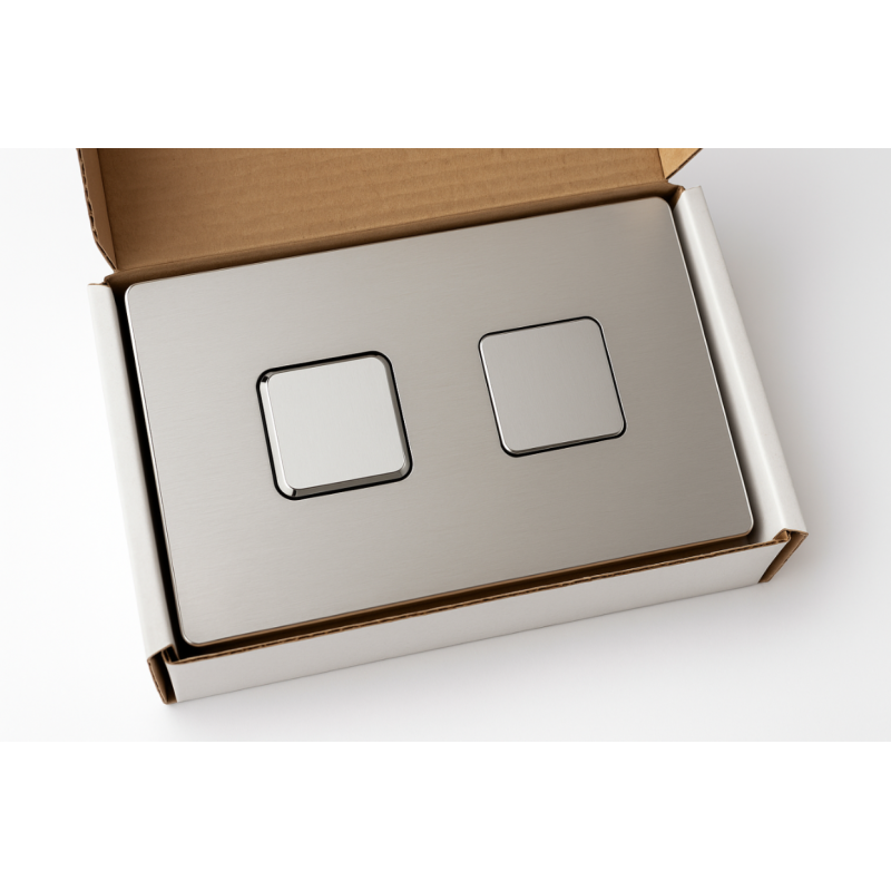 Cersanit Accento square przycisk do stelaża chrom