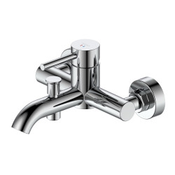 Bateria  wannowa ścienna z przełącznikiem natrysku stal szczotkowana KSENO AVAPAX ABKS211111