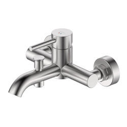 Bateria wannowa ścienna z przełącznikiem natrysku stal szczotkowana KSENO AVAPAX ABKS211511